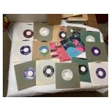 45 RECORDS WITH JACKET COVERS MUSIC STYLE ON