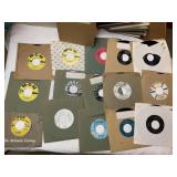 45 RECORDS WITH JACKET COVERS MUSIC STYLE ON