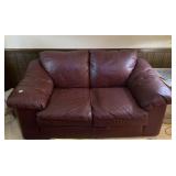 LEATHER LOVESEAT 32" X 40" X 62" L