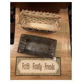 FAITH FAMILY FRIEND BOARD AND BASKETS