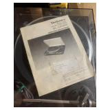 TECHNICS TURNTABLE W/ BOOK