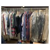 DRESS SHIRTS, CASUAL, WARM LINED JACKETS SUIT SZ.
