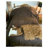 TOPSTITCH MICROSUEDE SET - SHEET AND COMFORTER