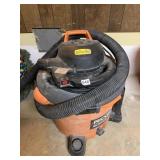 RIGID SHOP VAC W/ ATTACHMENTS