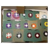 45 RECORDS WITH JACKET COVERS MUSIC STYLE ON