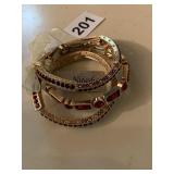 BRACELETS W/ COLORED STONES
