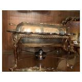 SILVERPLATED CHAFER, SERVING TRAY