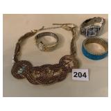 WATCHES AND NECKLACE