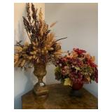 TWO ARTIFICIAL FLORAL ARRANGEMENTS