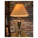 BRASS STIFFEL LAMP W/ SHADE