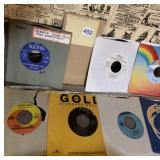 45 RECORDS WITH JACKET COVERS MUSIC STYLE ON