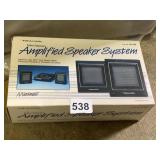AMPLIFIED SPEAKER SYSTEM