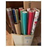 GREAT VARIETY ROLLS WRAPPING PAPER AND RIBBONS