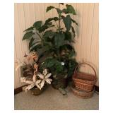 ARTIFICIAL PLANT AND BASKETS
