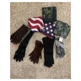 GLOVES, FLAG ETC.
