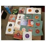 45 RECORDS WITH JACKET COVERS MUSIC STYLE ON