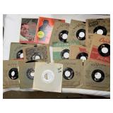 45 RECORDS WITH JACKET COVERS MUSIC STYLE ON