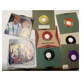 45 RECORDS WITH JACKET COVERS MUSIC STYLE ON