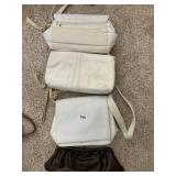 4 LADIES HANDBAGS, ALLIGATOR BAG W/ DAMAGE