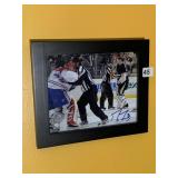FLEURY AFTER A FIGHT SIGNED PHOTO SIGNED LOWER