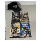 PUCK DROP 4 MAGAZINES, PENGUINS 29 FLEURY HAT