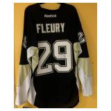 29 FLEURY XL REEBOK WITH TAGS SIGNED JERSEY