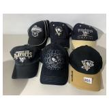 6 PENGUINS HATS INCL. CHAMPION CONFERENCE