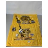 TWO TERRIBLE TOWELS & AUTOGRAPH FOOTBALL CARD