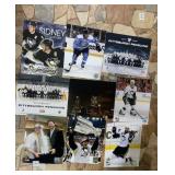 5 NHL PHOTOGRAPHS 8 X 10 AND PITTS. AT NIGHT ETC.