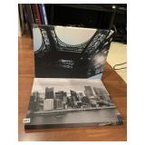 BLACK AND WHITE PHOTOGRAPH ON CANVAS