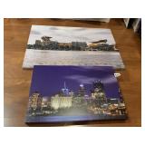 PITTSBURGH SCENE ON CANVAS BY DANIEL NOVAKOWSKI