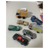 HOT WHEELS CAR, BATMOBILE, LESNEY TRUCK