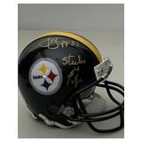 SIGNED MINI HELMET NUMBER 83 COA