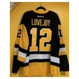 PENGUINS SIGNED NUMBER 12 LOVE JOY JERSEY SIZE 56
