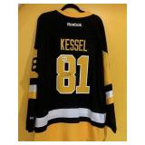 PENGUINS SIGNED KESSEL JERSEY NUMBER 81 REEBOK