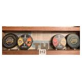 4 NHL HOCKEY PUCKS PLAY OFF AND STADIUM SERIES