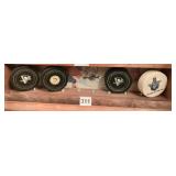 4 NHL HOCKEY PUCKS