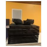 DESK ORGANIZERS METAL AN BUSINESS CARD STANDS