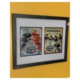 PENS FRAMED VS RED WING 20X16 PROMO PHOTO
