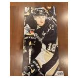 PITTSBURGH PENGUINS #18 ON CANVAS AUTOGRAPHED