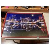 PITTSBURGH REFLECTION AT NIGHT PRINT NOVAKOWSKI