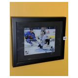 FLEURY IN GOAL ACTION SHOT FRAMED PHOTOGRAPH
