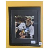 FLEURY CELEBRATING STANLEY CUP VICTORY SIGNED BY