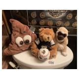 STEELER BEAR, MONKEY, BASEBALL FRONTIER LEAGUE