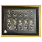 1991 & 1992 STANLEY CUP CHAMPIONS FRAMED 29" X