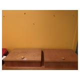 2 CUSTOM WOOD BOXES W/ HINGE 18X12X4H