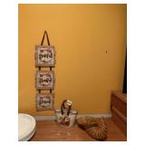 BLESSED SIGN AND CERAMIC BASKET