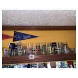 GROUP OF SHOT GLASSES NOT PENNANTS