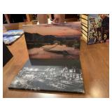 NIGHT SCENE OF PITTSBURGH ON CANVAS BY DANIEL