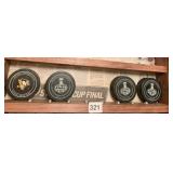 4 NHL HOCKEY PUCKS
